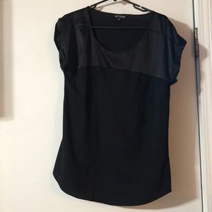 Black silky top